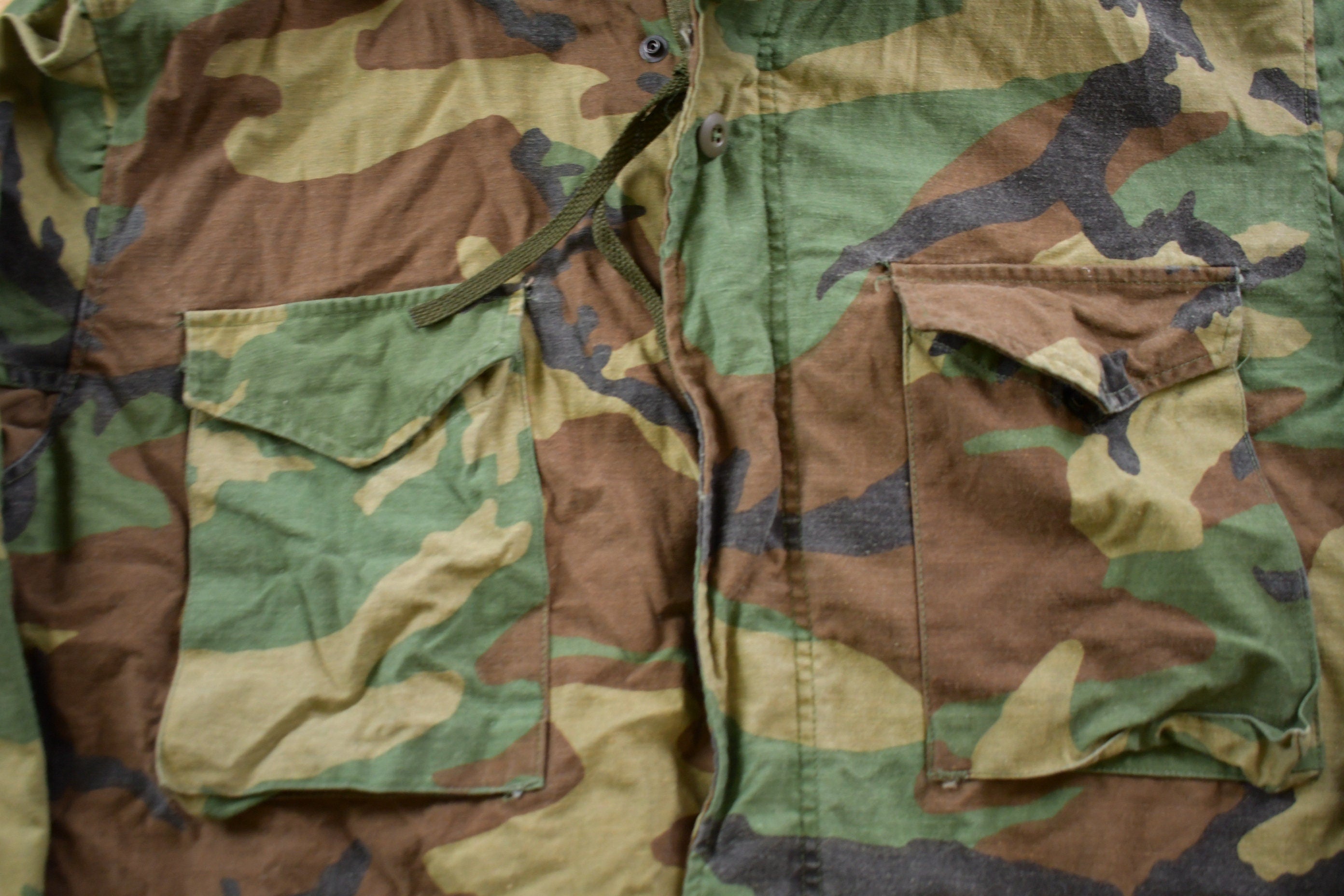 Vintage 1980s Military Camo Field Jacket
