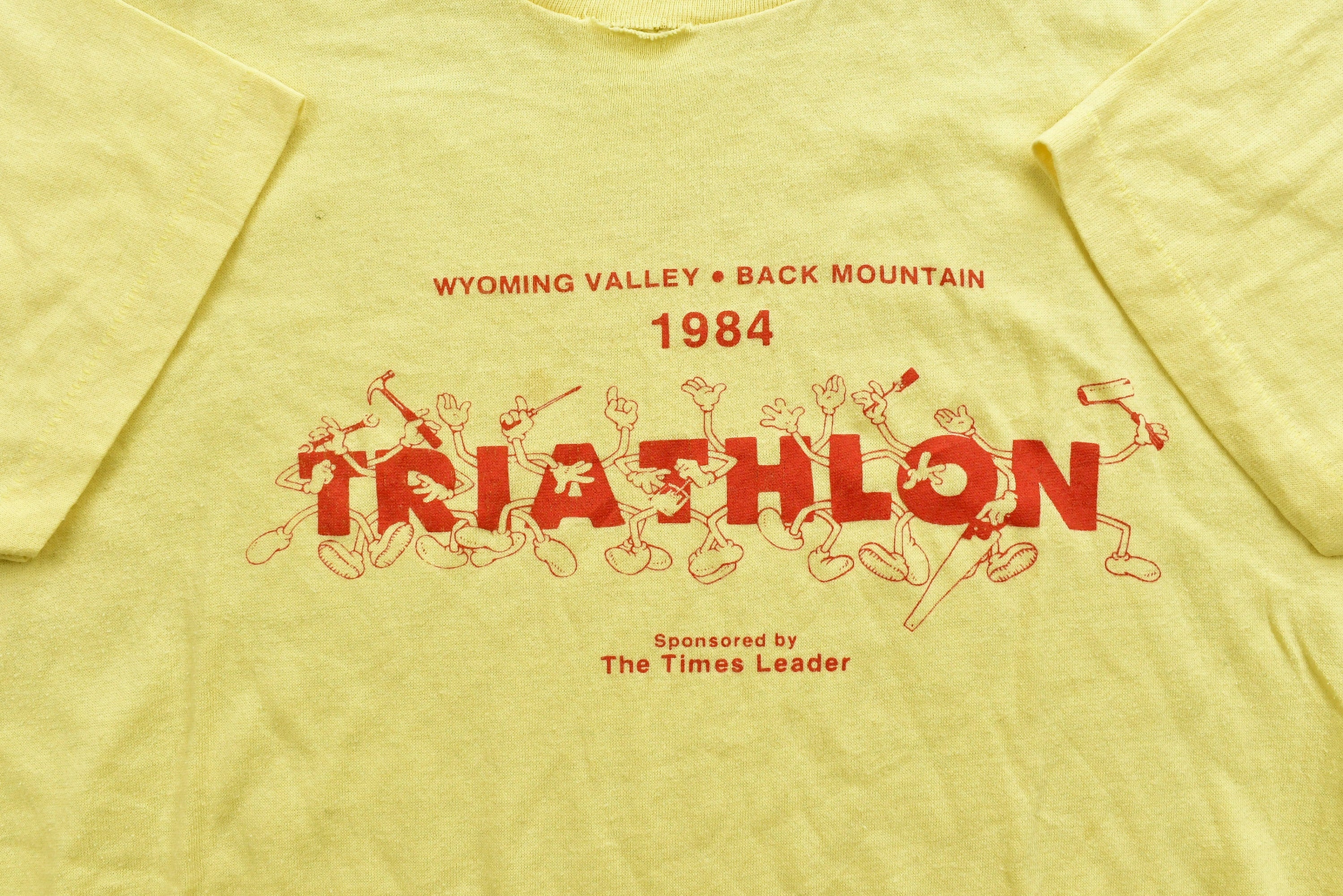 Vintage 1984 Wyoming Valley Triathlon T-Shirt