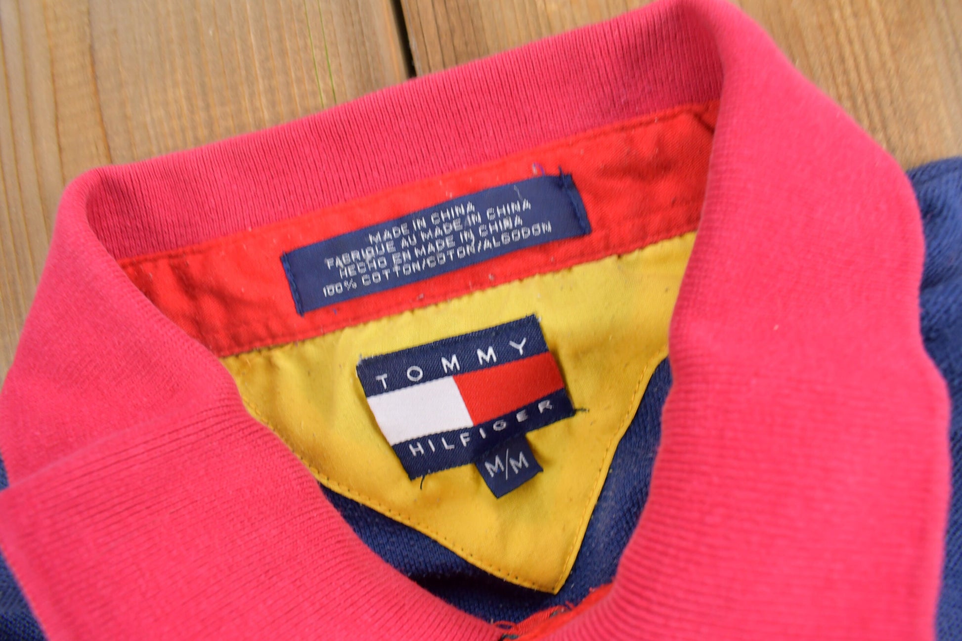 Vintage 1990s Tommy Sailing Gear Embroidered Polo T-Shirt
