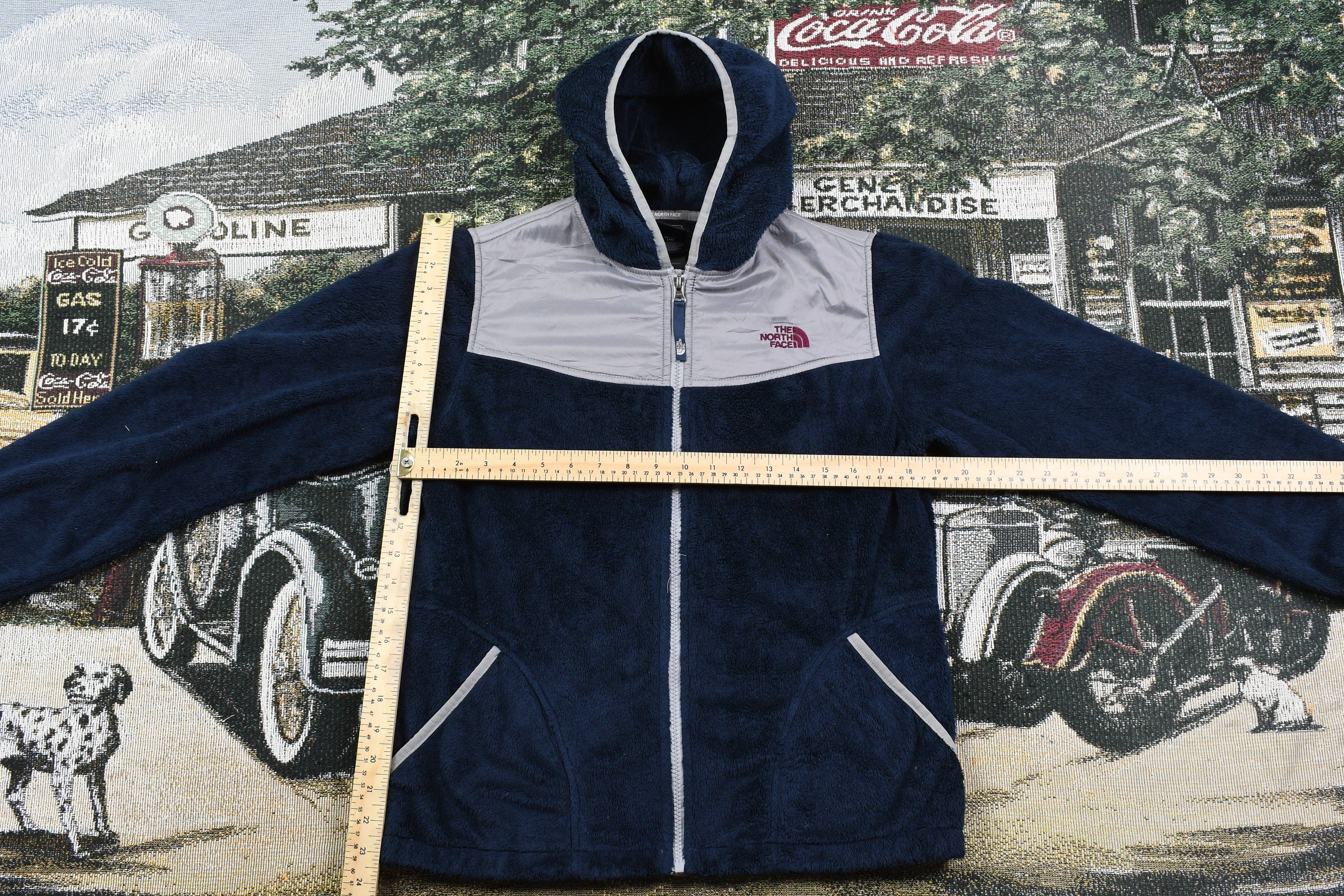 Vintage 1990s Kids The North Face Full Zip Fleece Sweater / 90s Fleece / 90s TNF / Winter Fleece / Ski / Snowboard / Streetwear Fashion