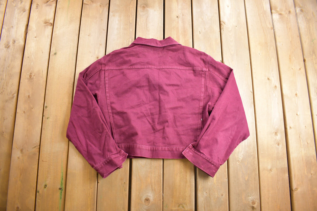 Vintage 1990s Purple Denim Jean Jacket