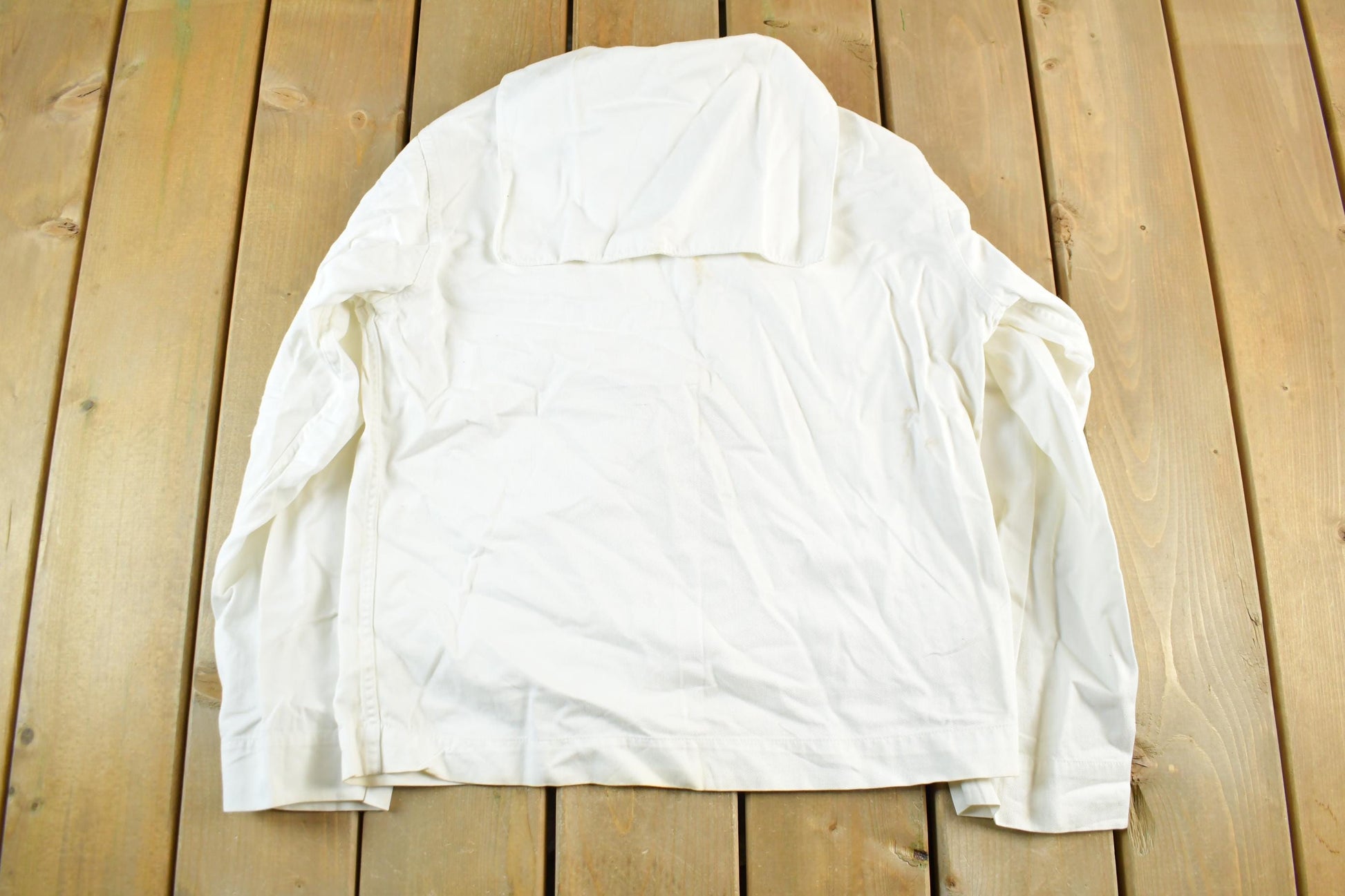 Vintage 1940s Military Navy U.S.S. Bennington Sailor WW2 Era Shirt Men's Small