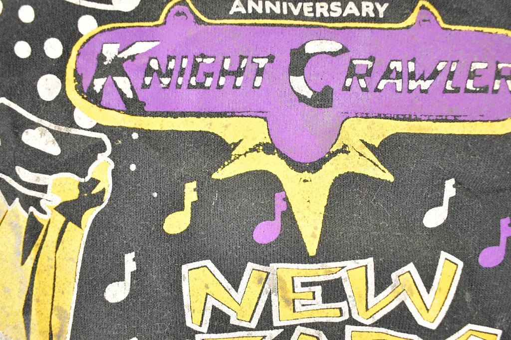 Vintage 1990s Knight Crawler New Years Bash Crewneck Sweatshirt Men's L