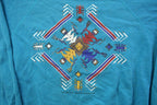 Vintage 1990s Hanes Abstract Kings Crewneck Sweatshirt