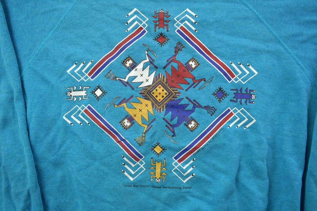 Vintage 1990s Hanes Abstract Kings Crewneck Sweatshirt