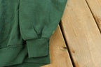 Vintage 1990s Jerzees Blank Green Crewneck Sweatshirt Men's XL / Made In USA / Essential / Streetwear / 90s Blank / Vintage Blanks