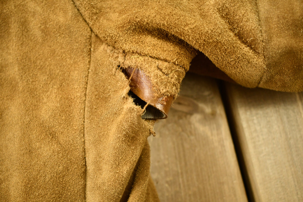 Vintage 1980s Sears The Leather Shop Fur Jacket