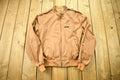Vintage 1990s Members Only Brown Windbreaker Jacket