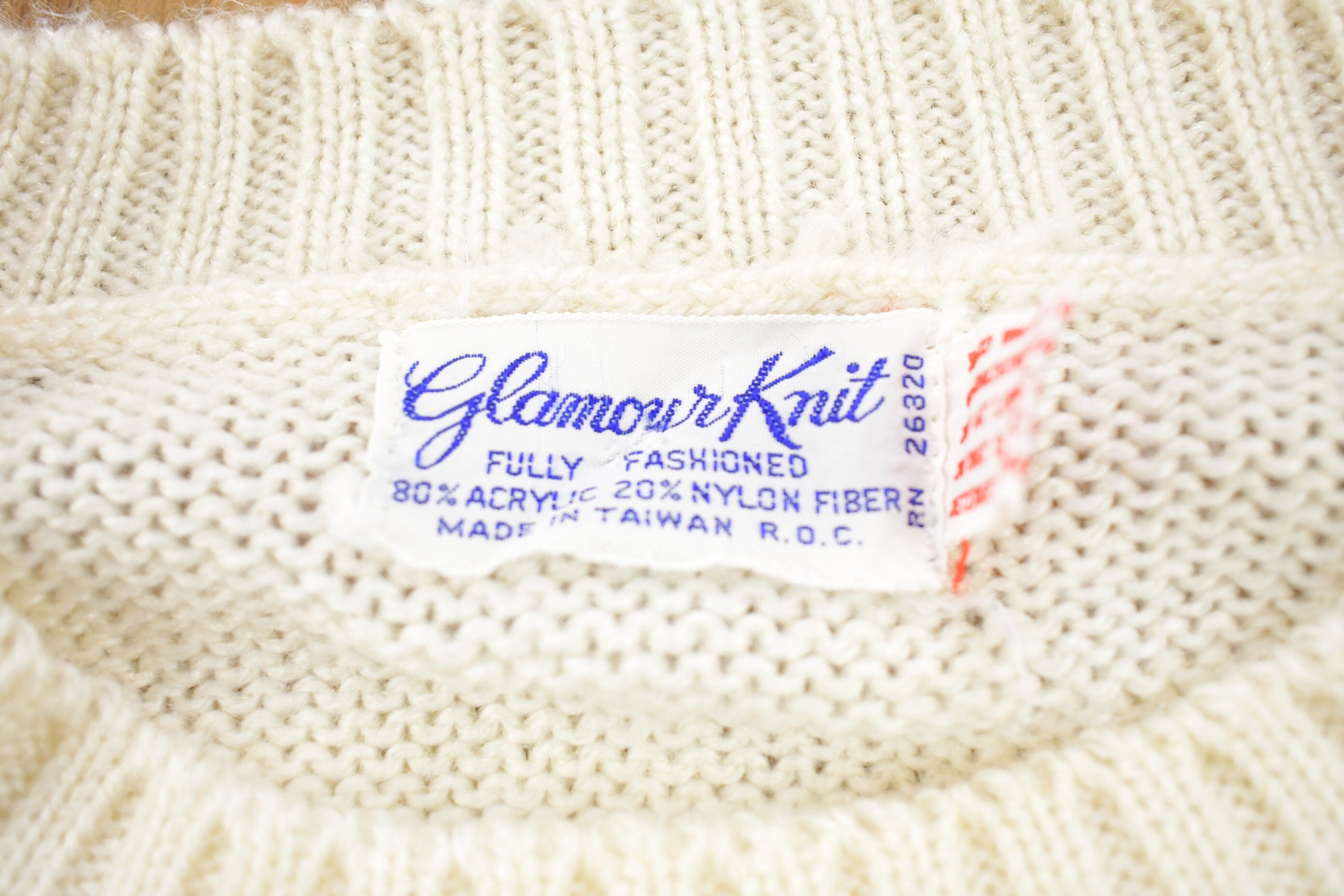 Vintage 1990s Knitted Winter Crewneck Sweater