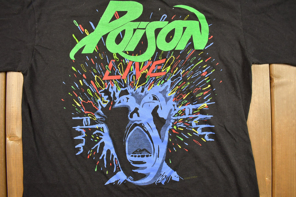Vintage 1988 Poison Live Tour Band T-shirt Band Tee Single Stitch