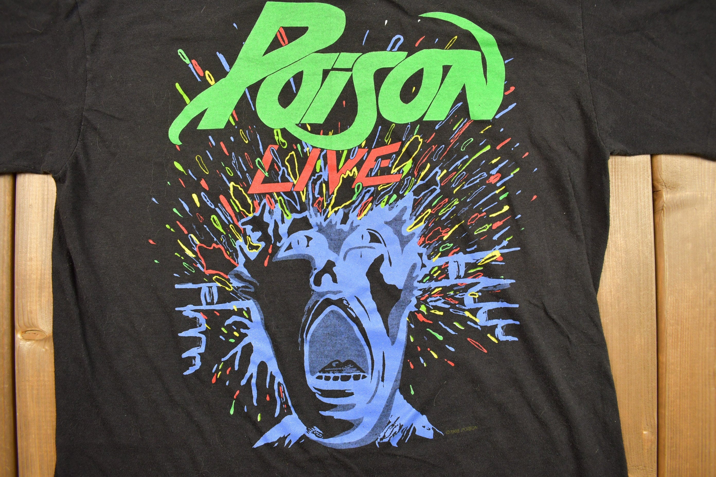 Vintage 1988 Poison Live Tour Band T-shirt Band Tee Single Stitch