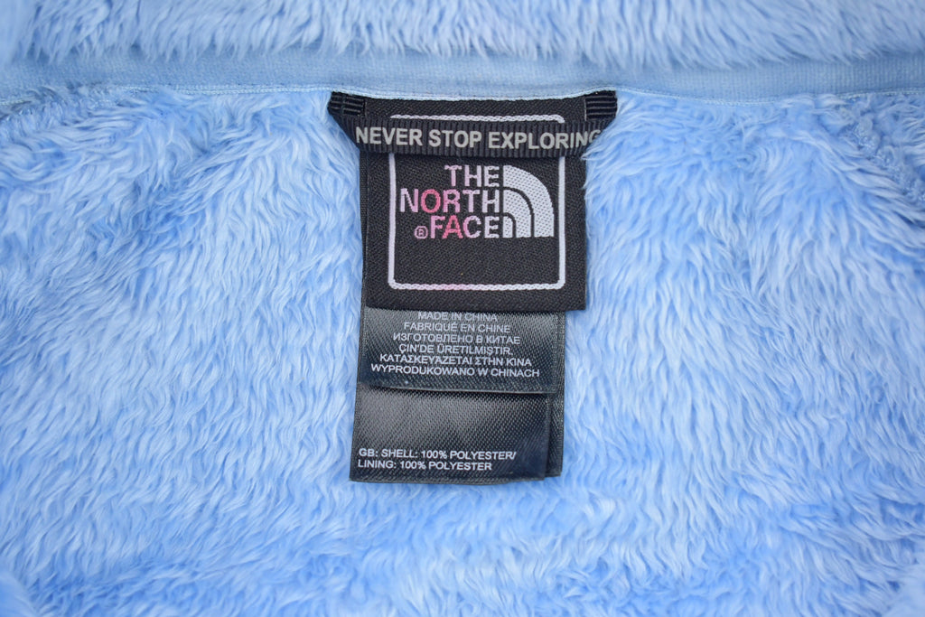Vintage 1990s North Face Fluffy Fleece Sweater / Women's Vintage / Outdoors / 90s Sweater / Streetwear / Hiking / Fleece Zip up