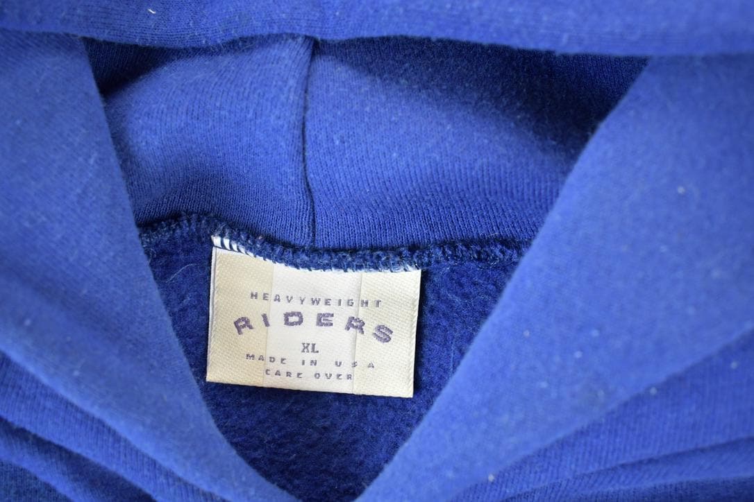 Vintage 1990s Riders Blank Hoodie Made In USA