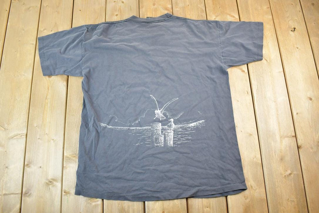 Vintage 1990s Bahamas Birds Souvenir Single Stitch Graphic Print T-Shirt Made In
