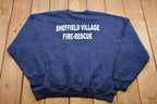 Vintage 1990s Russell Athletics Fire Rescue Crewneck Sweatshirt