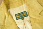 Vintage 1990s Danier Yellow Suede Fringe Jacket