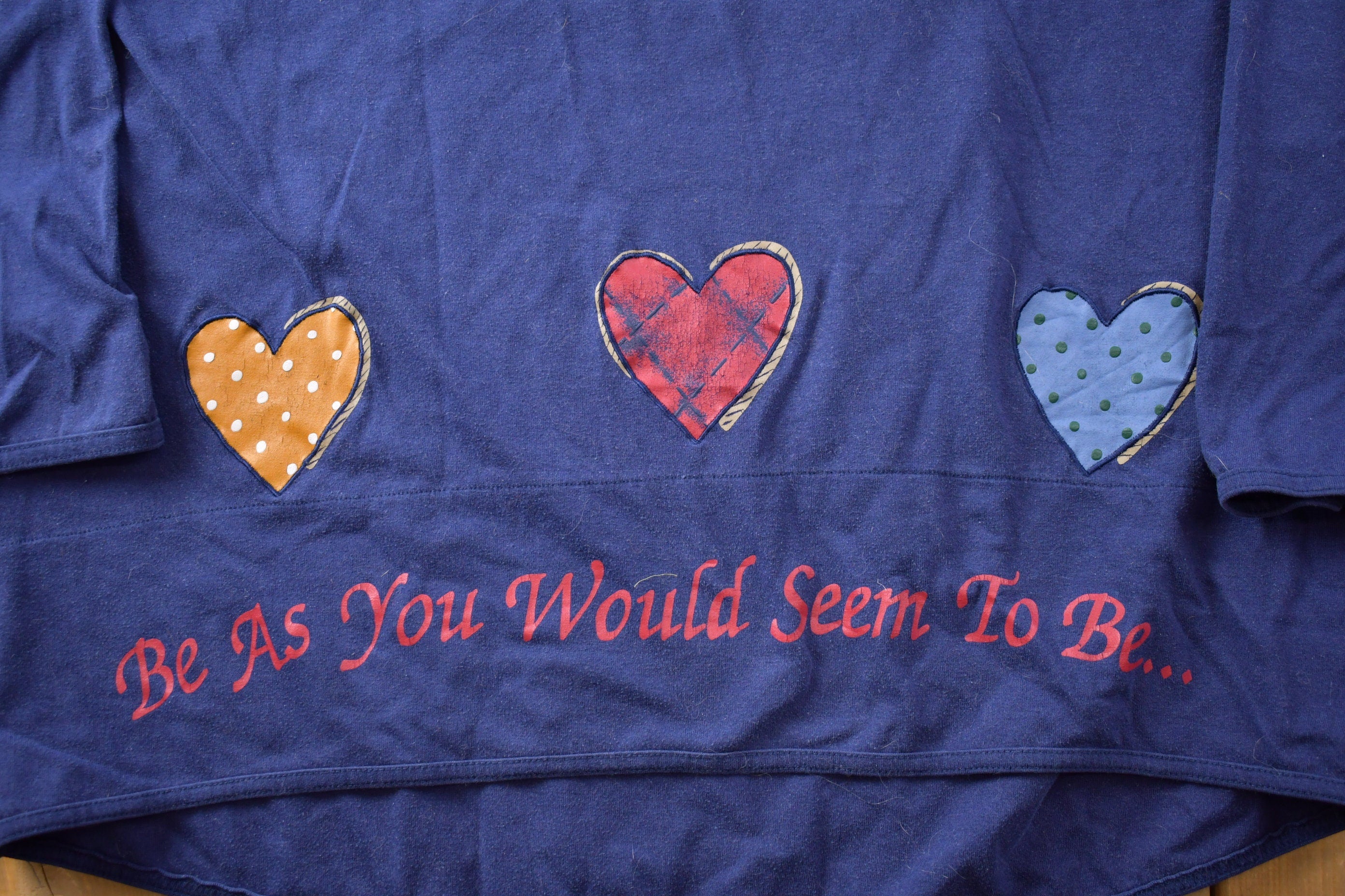 Vintage 1990s Cute Heart Crewneck Sweater