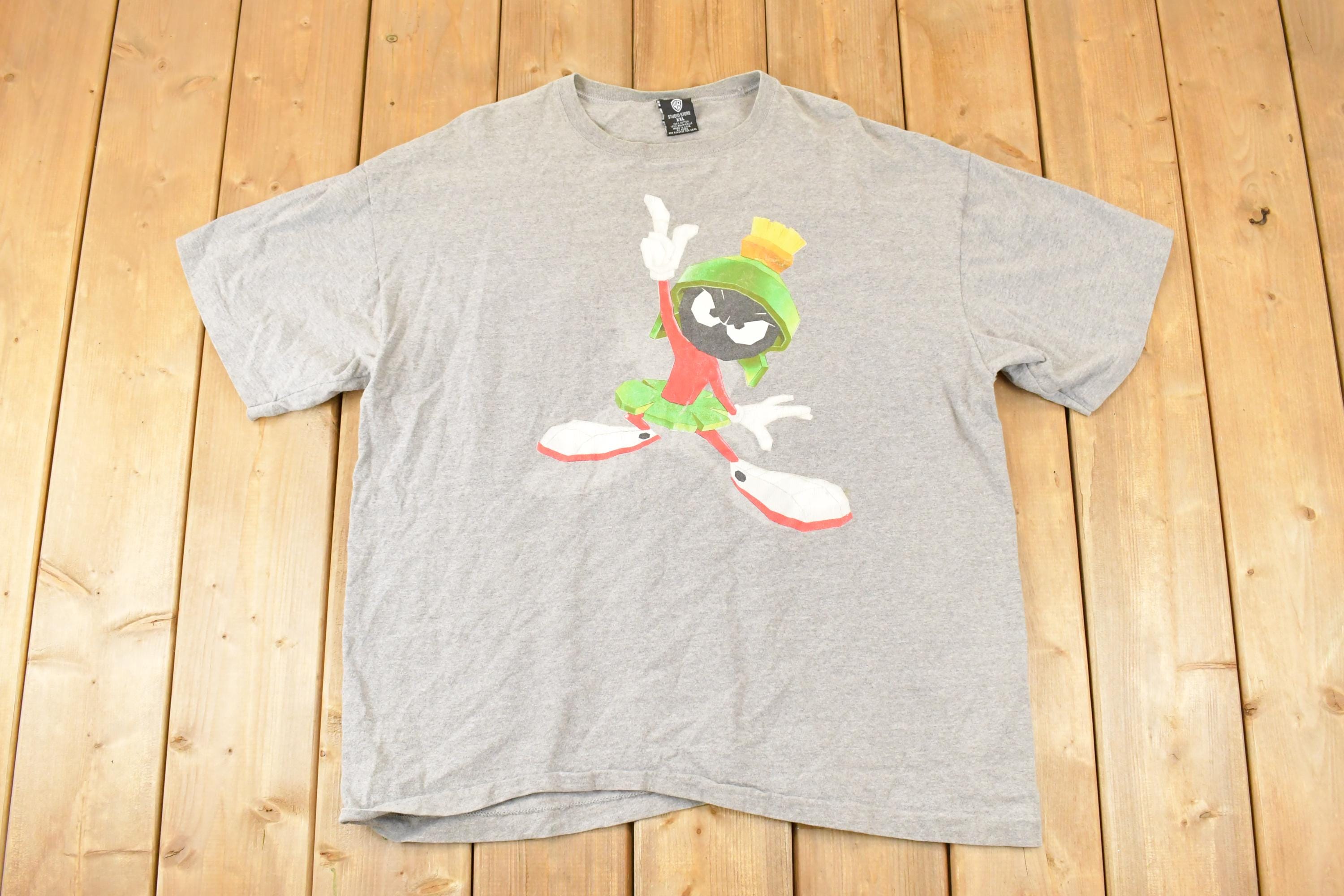 Vintage 1990s Marvin The Martian Warner Bros Studio Store Souvenir T-Shirt Men's XL