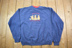 Vintage 1990s Cute Grandma Reindeer Crewneck Sweater