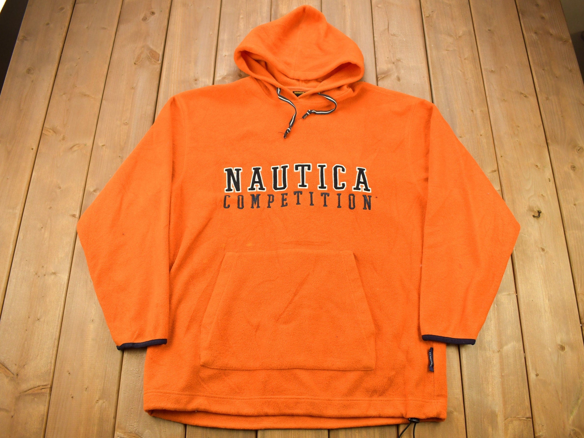 Vintage 1990s Nautica Competition Fleece Hoodie