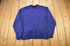 Vintage 1940s Blank Blue Knitted Cardigan Sweater