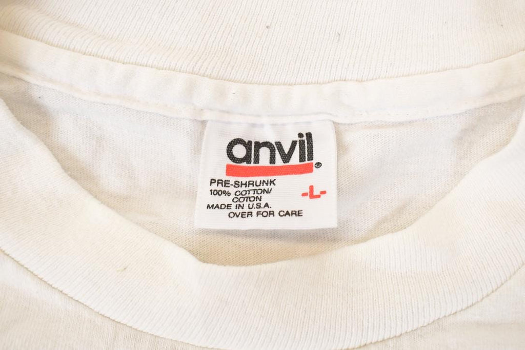 Vintage 1990s Cayman Islands Cartoon Sailboats Souvenir Travel T-Shirt Men's L