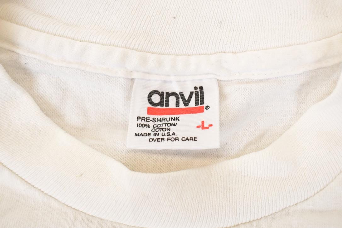 Vintage 1990s Cayman Islands Cartoon Sailboats Souvenir Travel T-Shirt Men's L