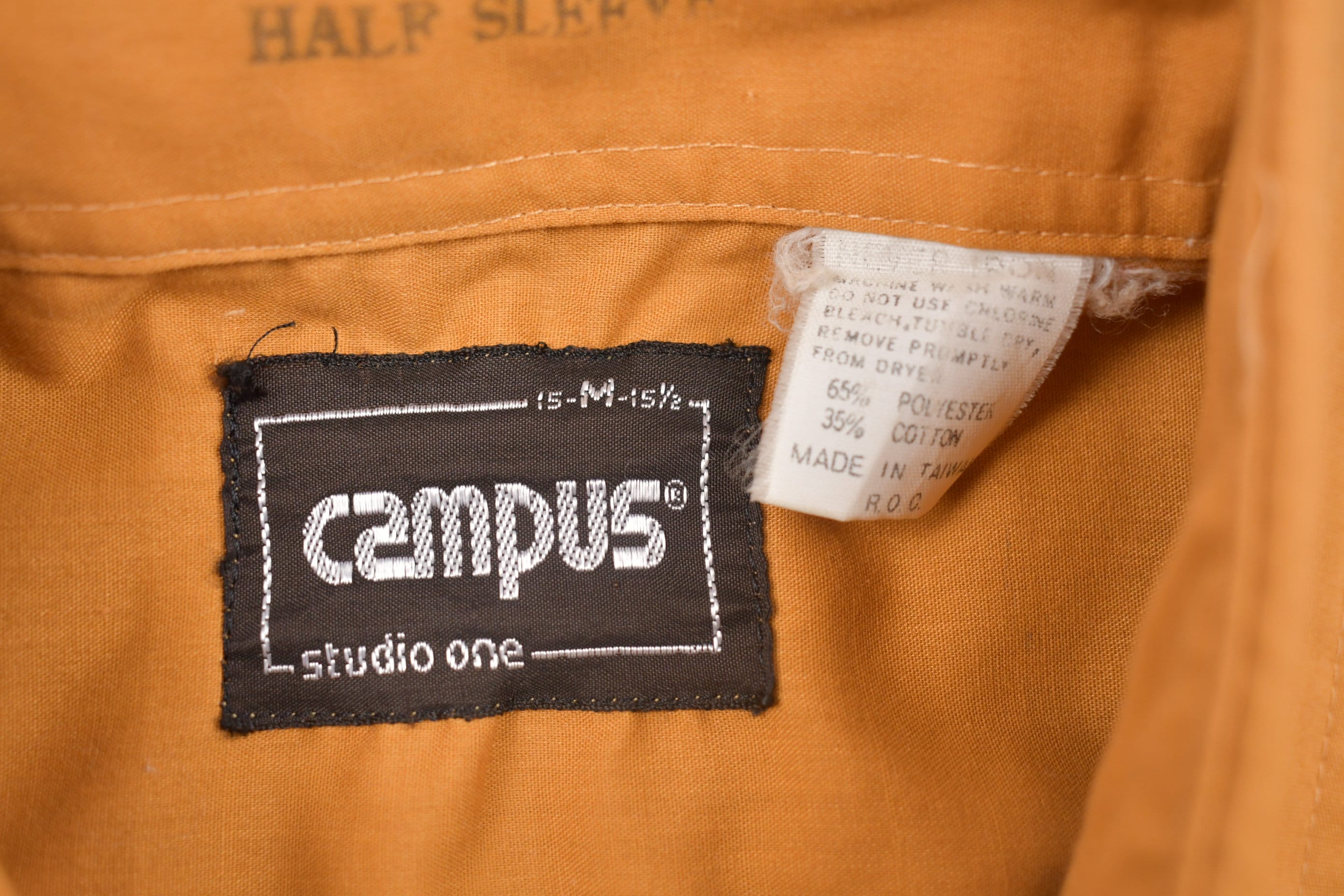 Vintage 1990s Campus Solid Button Up T Shirt