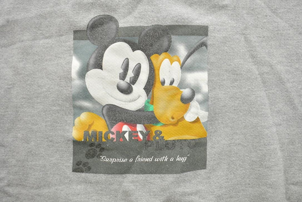 Vintage 1990s Mickey And Pluto Graphic Crewneck Sweatshirt