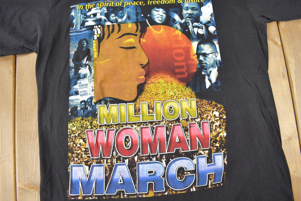 Vintage 1997 Million Woman March Graphic T Shirt