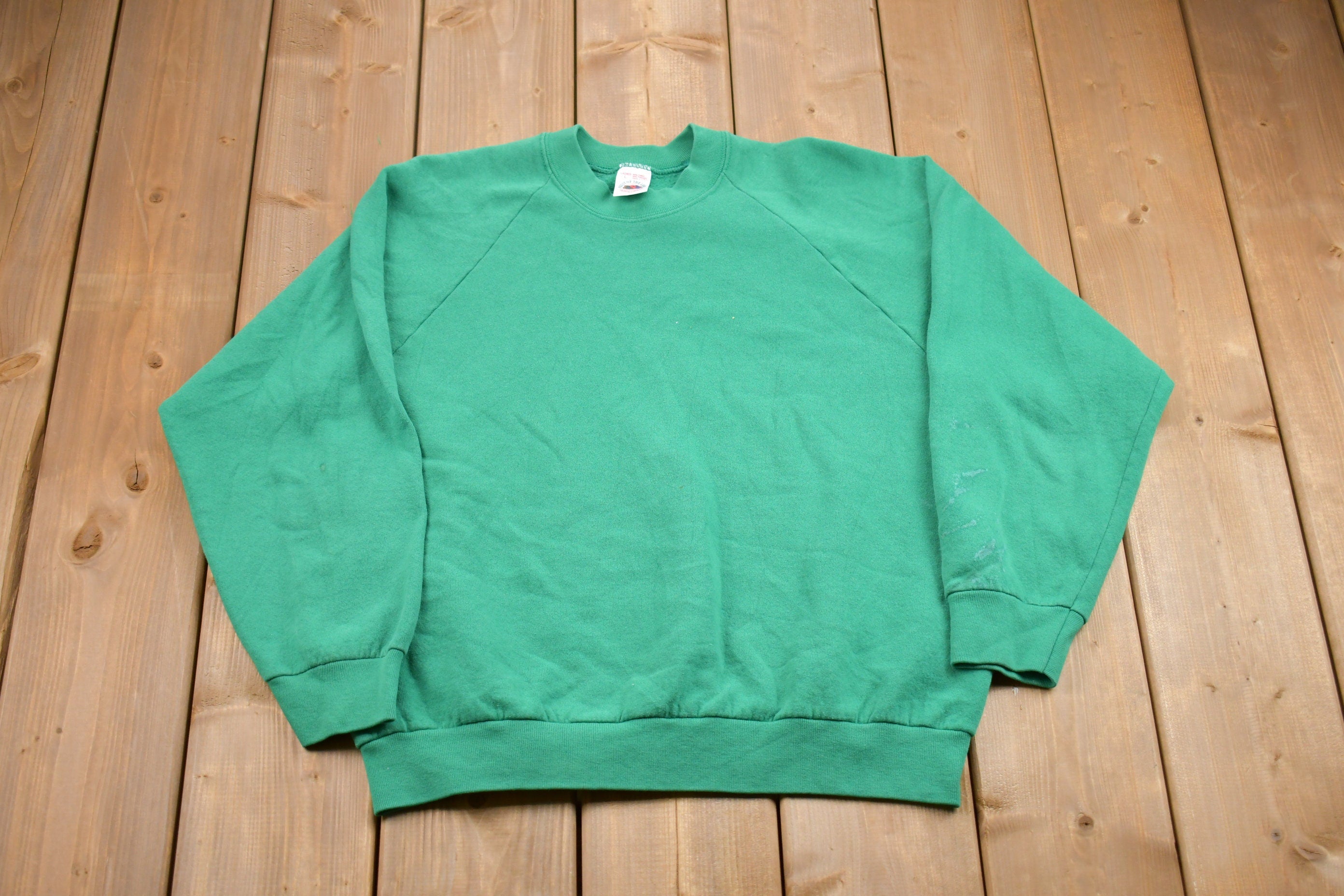 Vintage 1980s Raglan Sleeve Made In USA Crewneck Sweatshirt