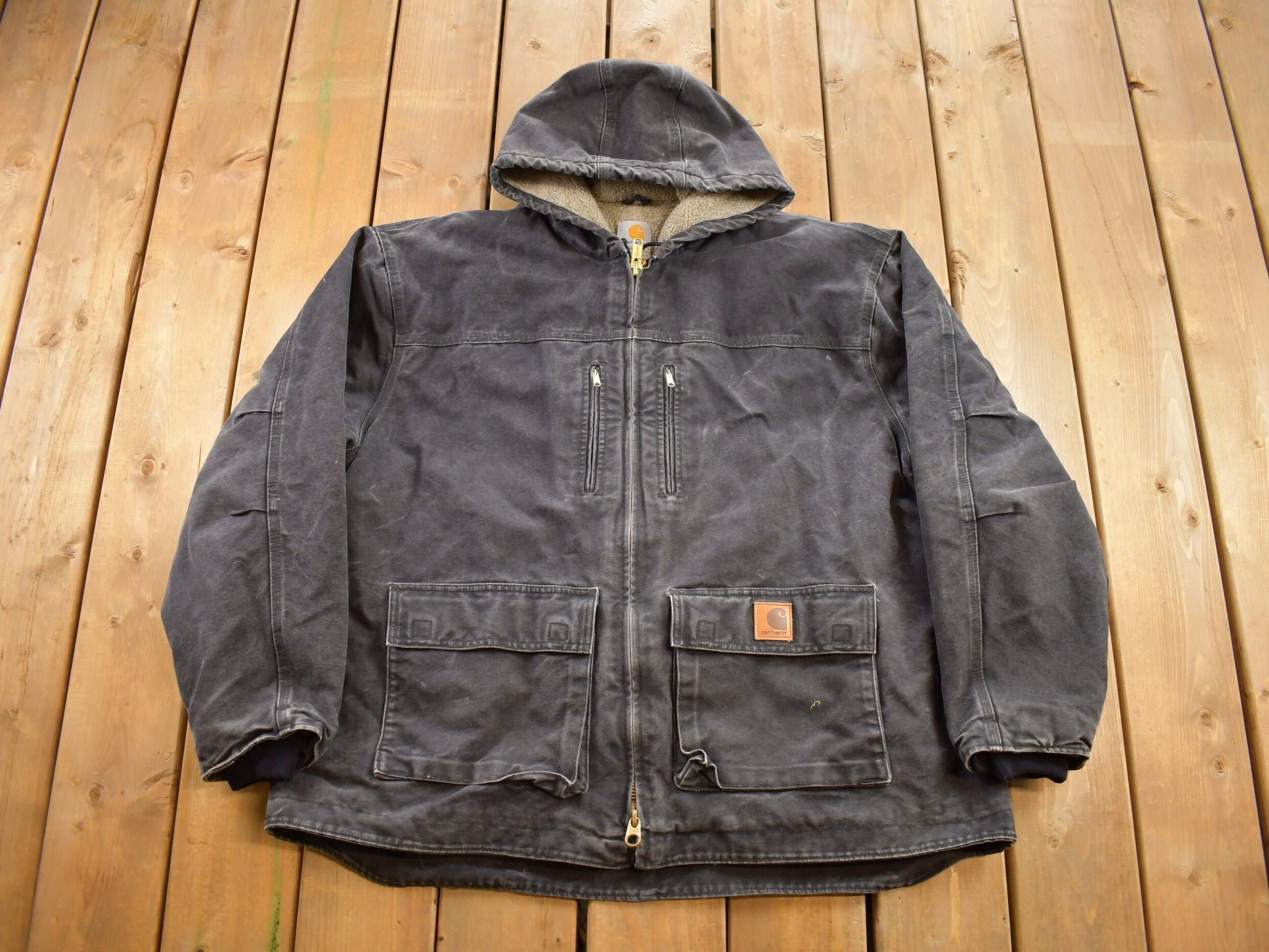 Vintage Y2K Carhartt Sherpa Lined Work Jacket