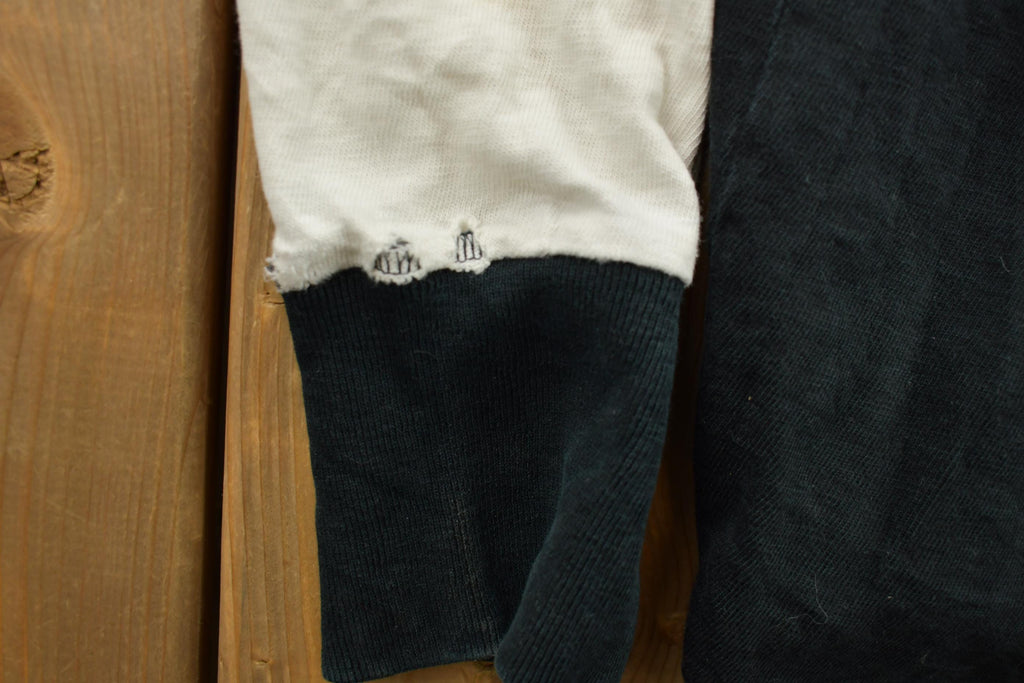 Vintage Y2K Polo Ralph Lauren Black And White Rugby Sweatshirt