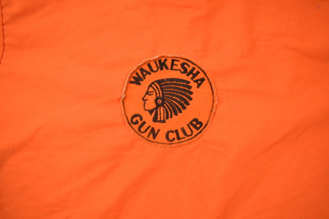 Vintage 1990s Waukesha Gun Club Patched Button Up Shirt