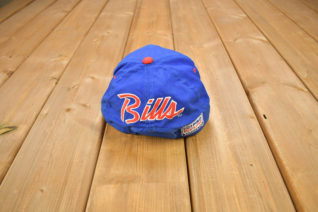Vintage 1990s Buffalo Bills NFL Sports Specialties Double Line Script Snap Back Hat