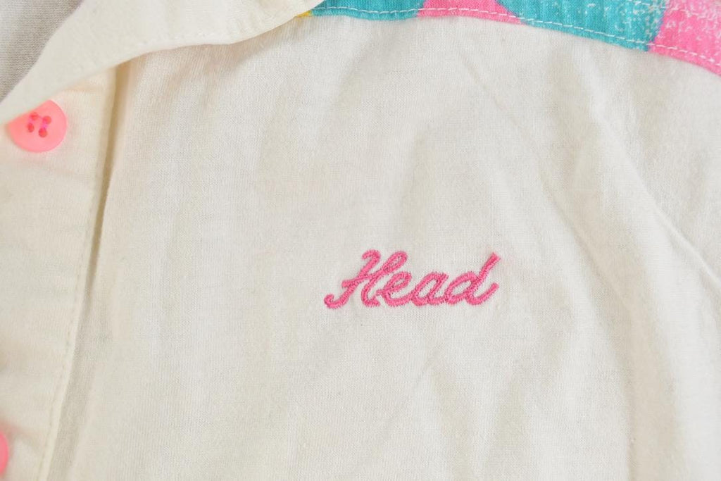 Vintage 1990s Head Collared Sleeveless Ski Graphic T-Shirt