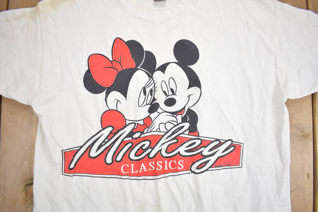 Vintage 1990s Mickey Unlimited Mickey & Minnie Mouse Cartoon T-Shirt / 90s Disney Tee / Mickey Classics