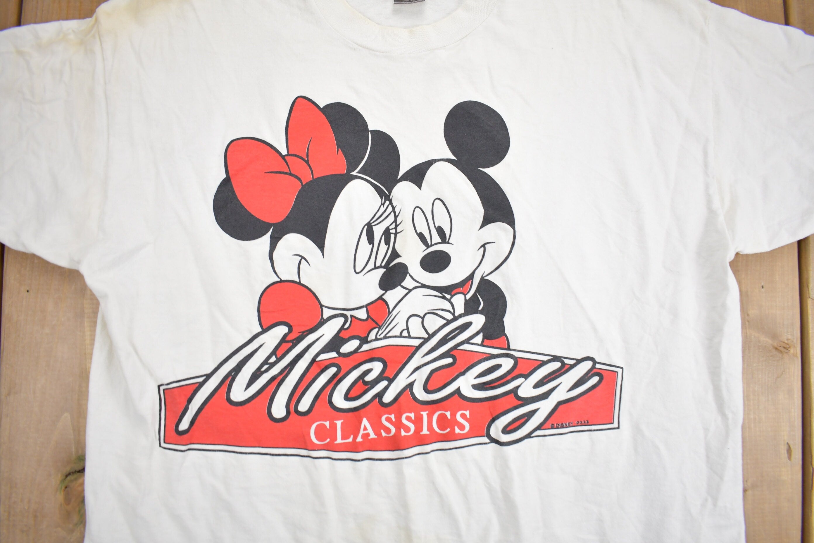 Vintage 1990s Mickey Unlimited Mickey & Minnie Mouse Cartoon T-Shirt / 90s Disney Tee / Mickey Classics