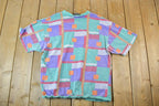 Vintage 1990s Only Stuff Abstract Print Souvenir Single Stitch Graphic Print T-Shirt Made In USA
