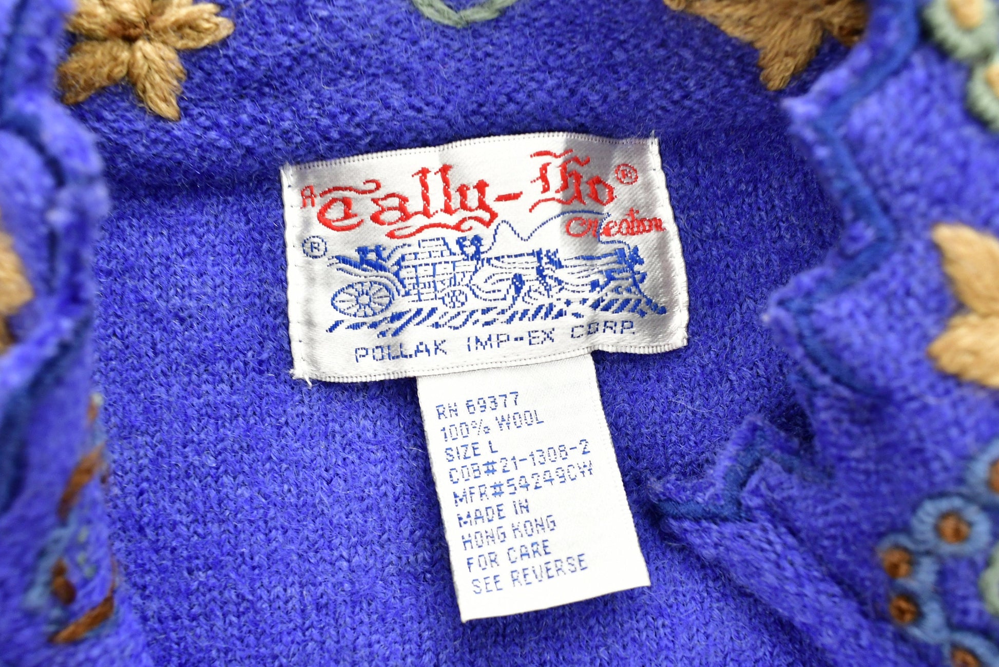 Vintage 1980's 100% Wool Knit Sweater