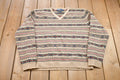Vintage 1980s Polo Ralph Lauren Aztec All Over Print Knitted Crewneck Sweater
