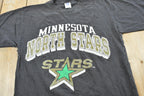 Vintage 1990s Logo 7Minnesota North Stars NHL Graphic T-Shirt Mens S / Single Stitch / NHL Hockey / 90s Streetwear / Sportswear