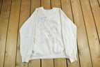 Vintage 1990s Fish Art Crewneck Sweatshirt Mens XL