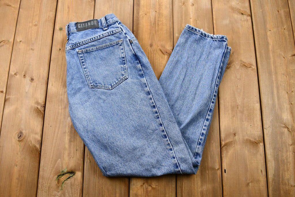 Vintage 1980s Gitano Light Wash Tapered Mom Jeans