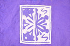 Vintage 1990s Coldwater Creek Large Snowflake Graphic Print Quarter Zip Sweatshirt Men's L