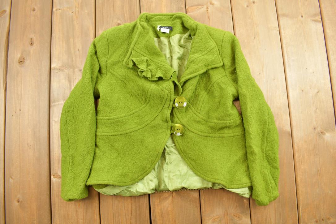 Vintage 1990s Vex Collection Wool Blazer Button up