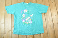 Vintage 1990s Niagara Falls Canada Floral Print Souvenir T-Shirt Men's L
