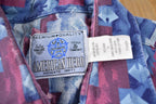 Vintage 1990s American Hero South Western Style Aztec Pattern Button Up Shirt size XL
