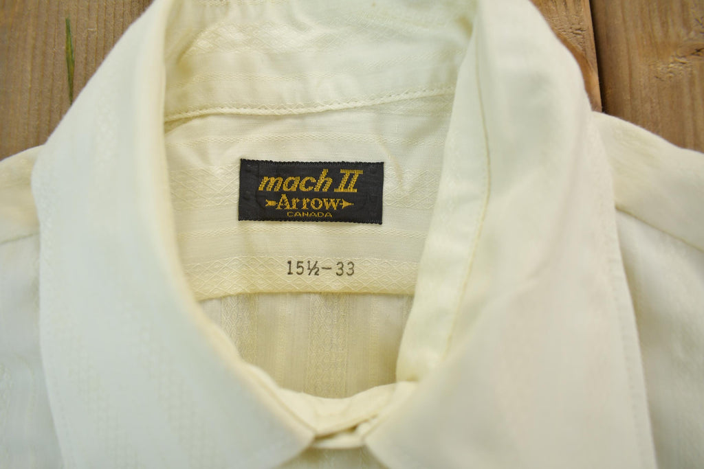 Vintage 1990s Blank Tan Button Up Shirt