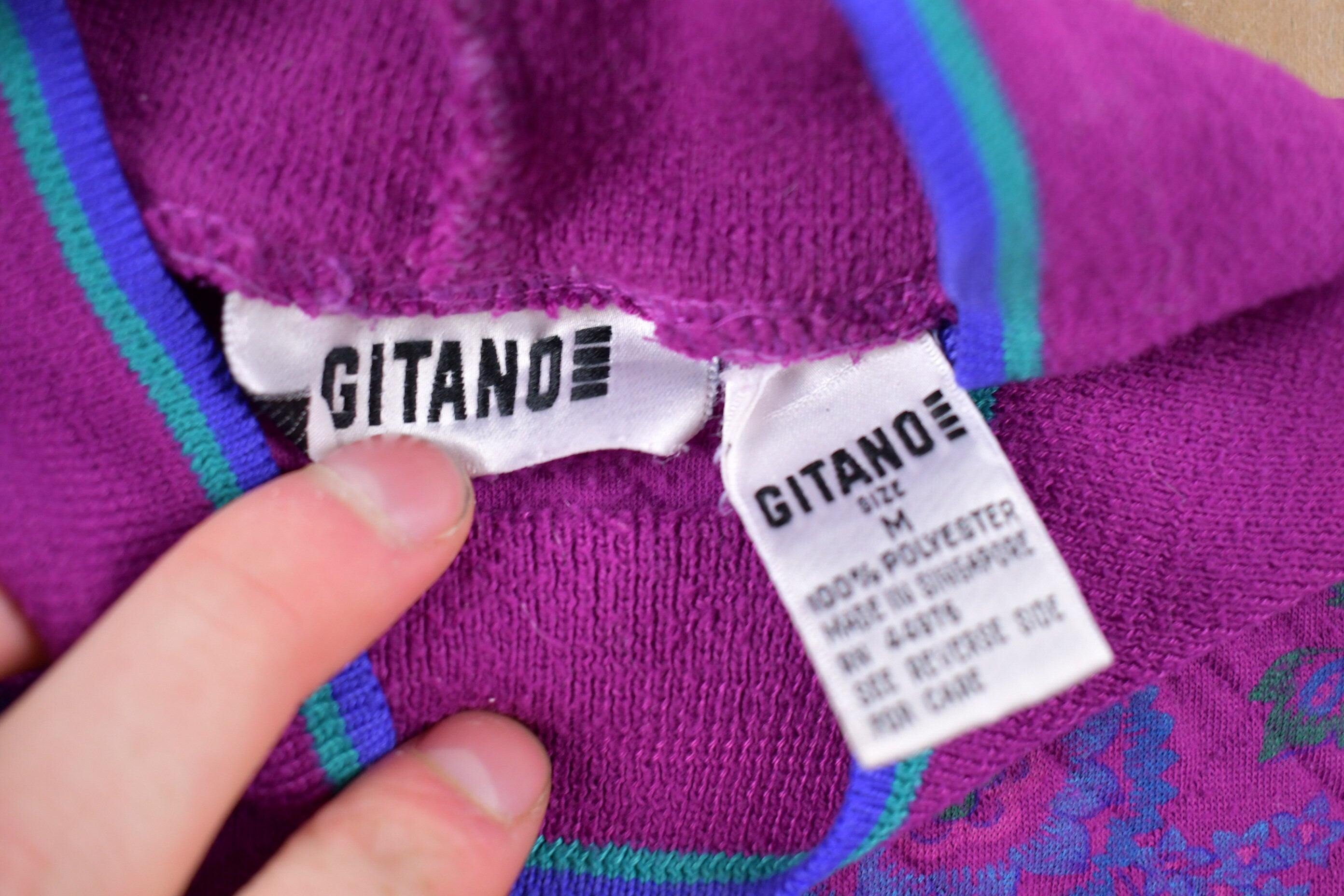 Vintage 1990s Gitano All Over Print Knitted Sweater